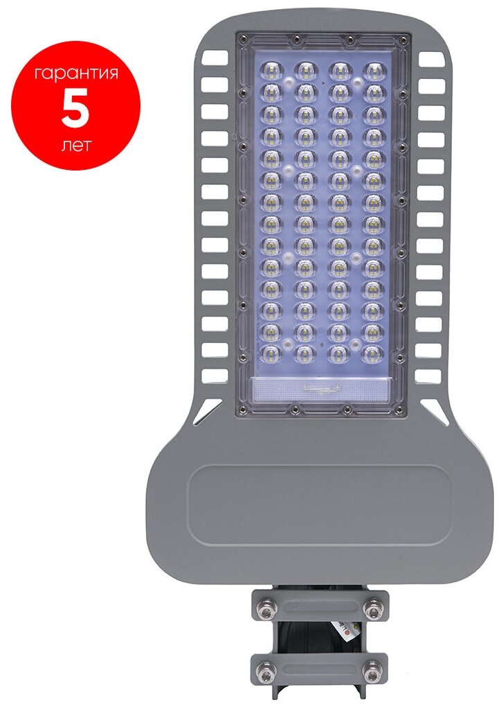 Светодиодный уличный консольный светильник Feron SP3050 200W 5000K 230V, серый 48170 - фото №1