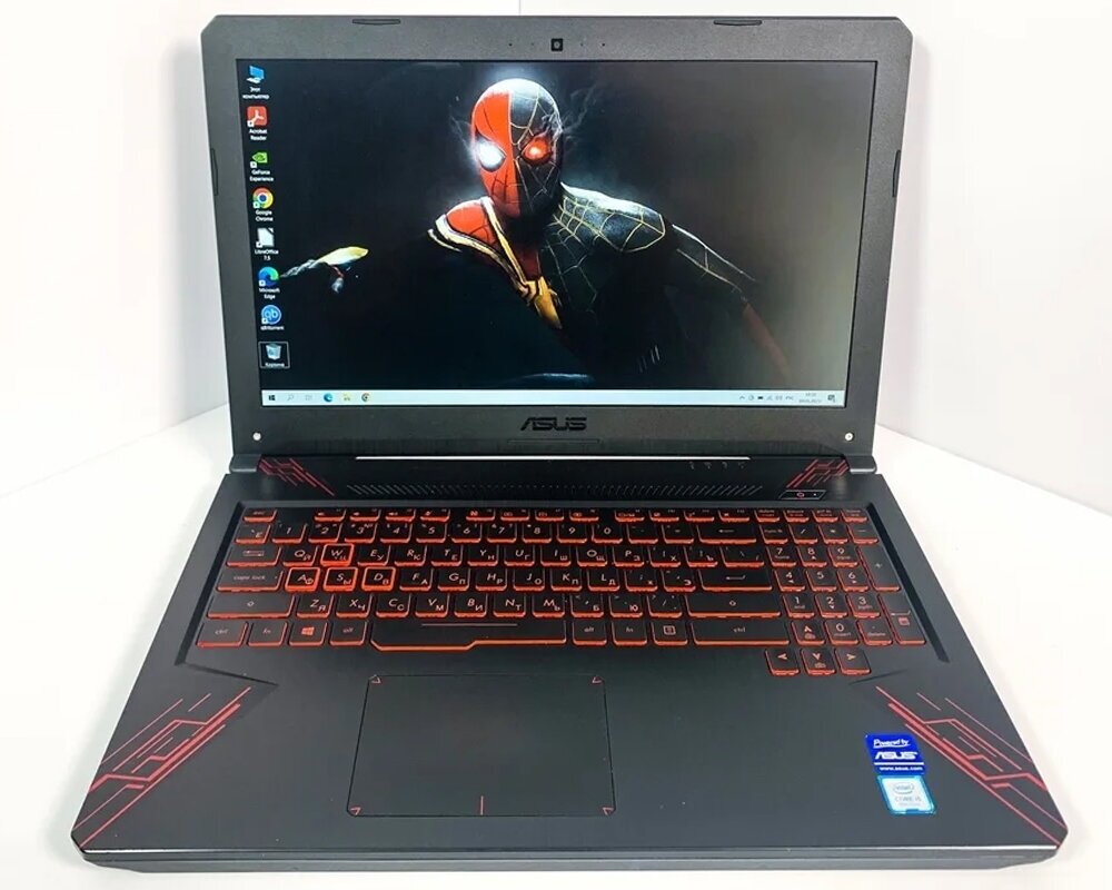 Ноутбук Asus FX504GD-E41013T (15.6"/Intel Core i5-8300H 4/8* 2.30-4.00GHz/GTX 1050 2Gb/10Gb/SSD 256+1Tb/3)