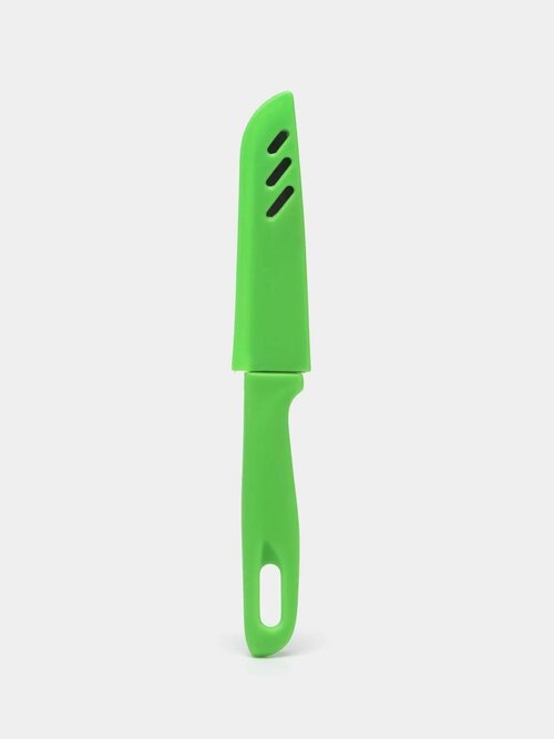 Нож кухонный в футляре / Нож туристический, цвет зеленый