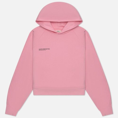 фото Женская толстовка pangaia organic cotton crop hoodie розовый, размер l