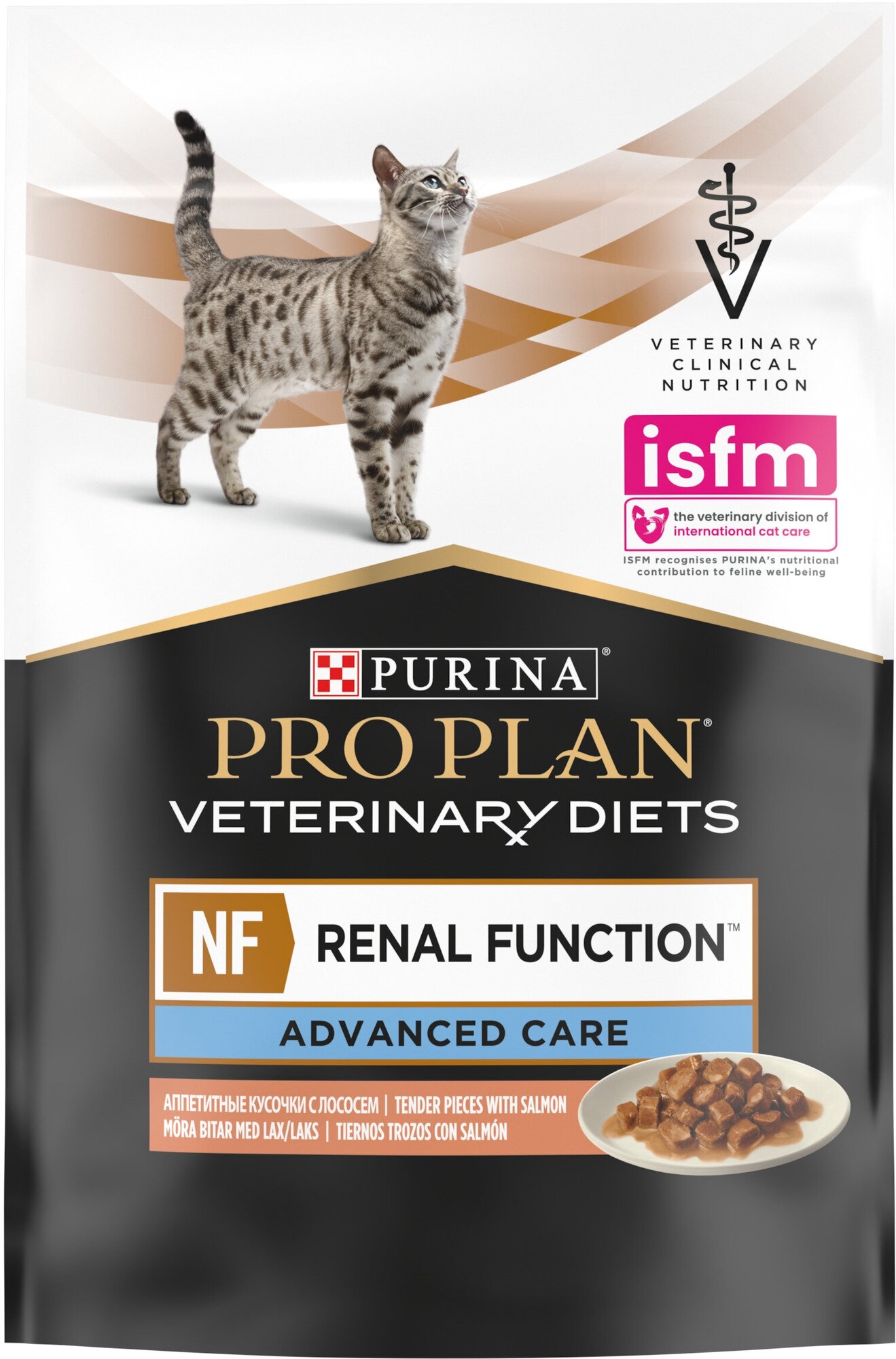 Влажный корм для кошек Purina Pro Plan Veterinary Diets NF Renal Function Advanced Care, поздняя стадия почечной недостаточности, лосось, 40 шт. х85г