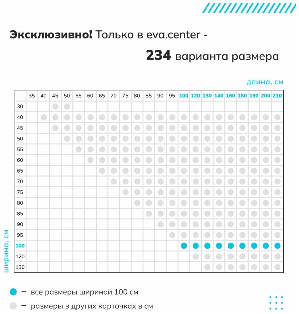 Грязезащитный придверный резиновый коврик в прихожую из EVA для обуви, для ванной, туалета, 1 х 1,8 м, темно-серый ромб - фотография № 4