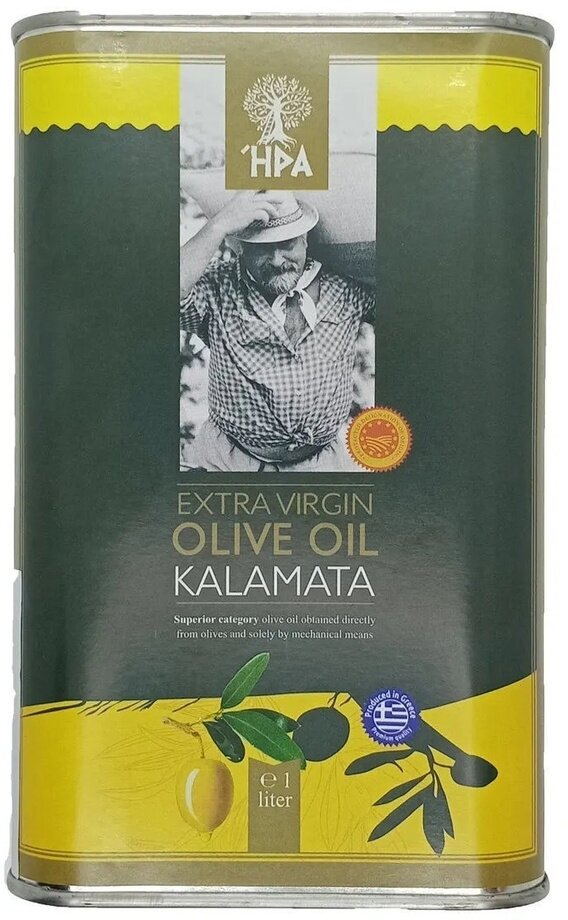 Натуральное оливковое масло HPA Каламата Extra Vergine Olive oil 1л (Греция)