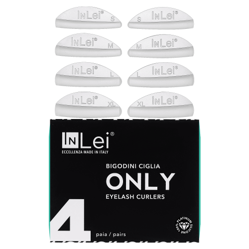 InLei набор округлых валиков для ламинирования ресниц ONLY / набор бигуди для ресниц набор валиков для ламинирования barbie 4 пары подарок