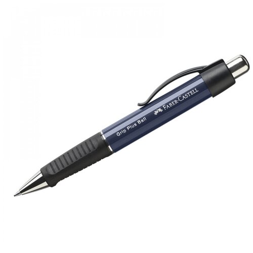 Ручка шариковая автоматическая Faber-Castell Grip Plus Ball (0.7мм, синий цвет чернил, корпус темно-синий) (140732)