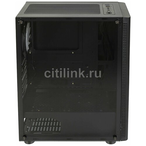 Корпус ATX Formula CL-3301B TG, Midi-Tower, без БП, черный корпус aerocool cylon tg без бп atx черный