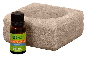 фото Ароманабор для бани и сауны (соляной испаритель 700 г, масло эфирное Пихта 15 мл) "Банные Штучки"