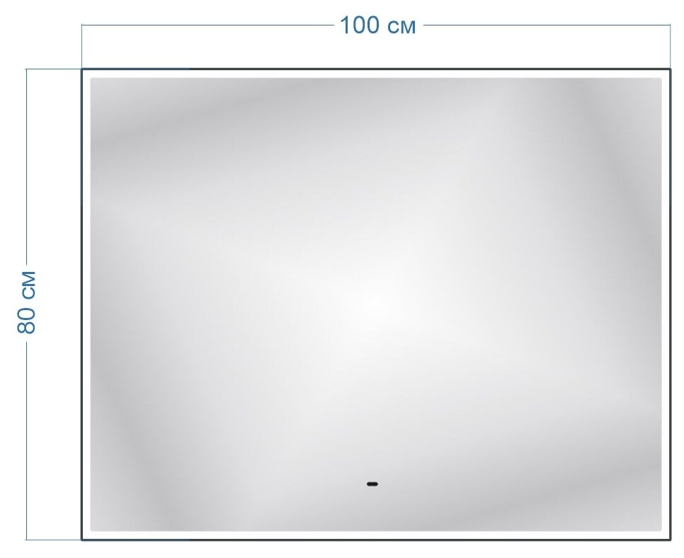 Зеркало с подсветкой 1000х80 LED сенсор в ванную настенное - фотография № 10