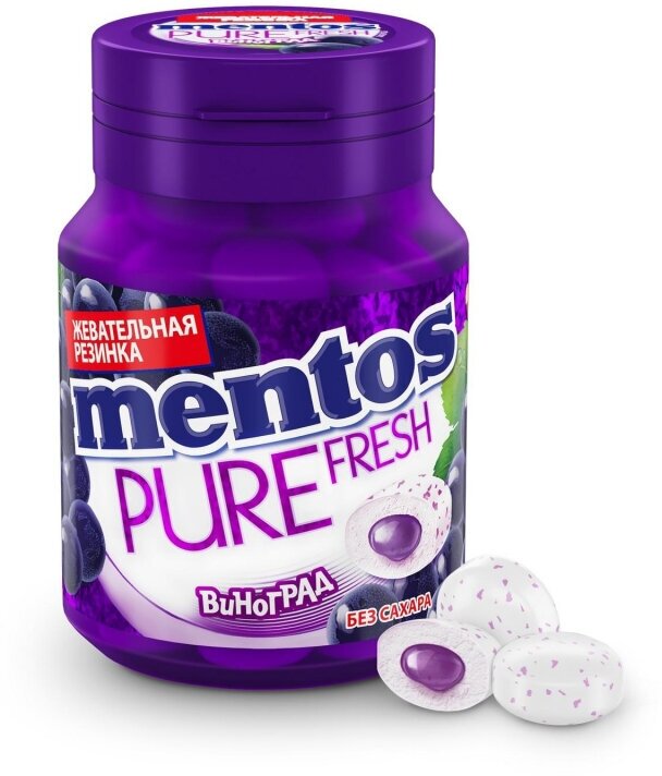 Жевательная резинка Mentos Pure Fresh Виноград без сахара