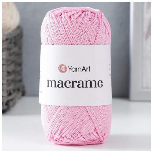 Пряжа Macrame Макраме 100% полиэстер 130м/90гр (147 сврозовый)