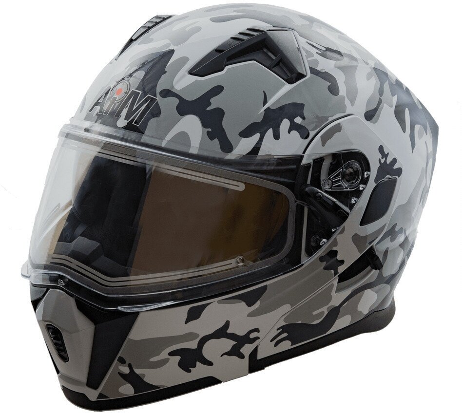 Шлем Снегоходный модуляр AiM JK906S Camouflage Glossy, S