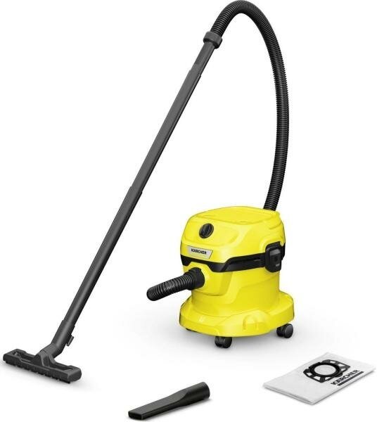 Промышленный пылесос Karcher WD 2 Plus V-12/4/18 жёлтый