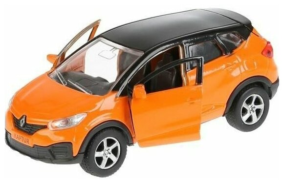 Машина металл Renault Kaptur оранжево-черный 12см 272075
