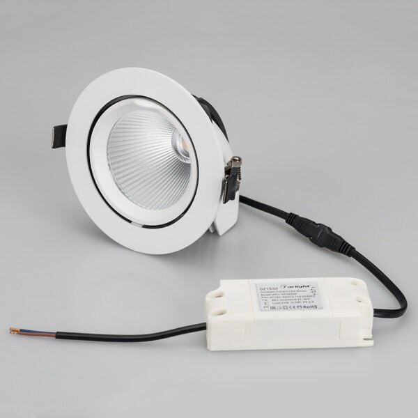 Светильник Arlight Светильник LTD-EXPLORER-R130-20W Warm3000 (WH, 38 deg)