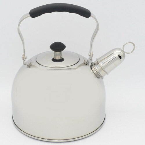 Чайник кухар со свистком 3 л, нержавеющая сталь, для всех типов плит