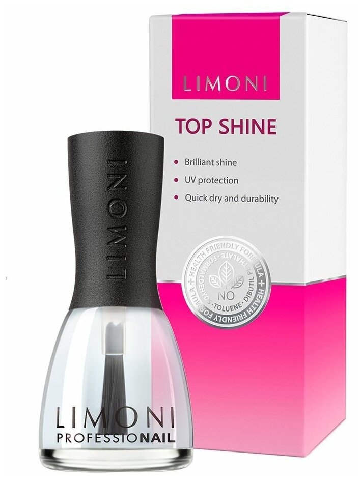 Топ для лака Защита+Ультраблеск Top Shine LIMONI 15 мл