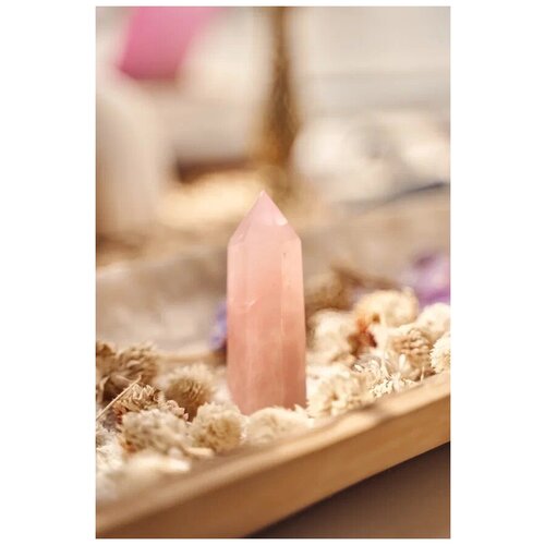 Кристалл розовый кварц XL (70-110 гр)