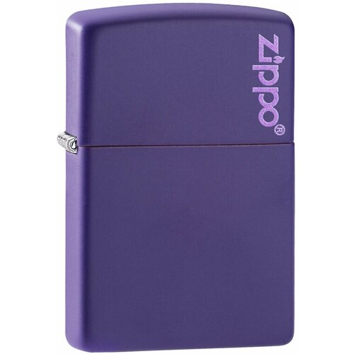 Зажигалка ZIPPO Classic с покрытием Purple Matte, латунь/сталь, фиолетовая, матовая, 38x13x57 мм набор зажигалка zippo classic black matte и запасной фитиль