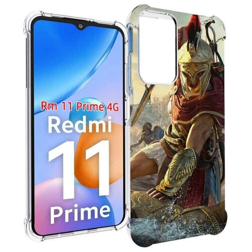 Чехол MyPads Assassin's Creed Odyssey Kassandra мужской для Xiaomi Redmi 11 Prime 4G задняя-панель-накладка-бампер чехол mypads assassin s creed odyssey kassandra мужской для xiaomi redmi k60e задняя панель накладка бампер