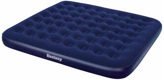 Матрас надувной Bestway, 203х183х22 см, 67004/030443BW, без насоса, флокированный, ортопедический, особопрочный, 300 кг