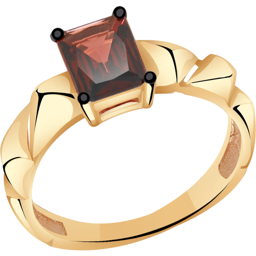фото Золотое кольцо александра кл3411-2ск с гранатом diamant-online