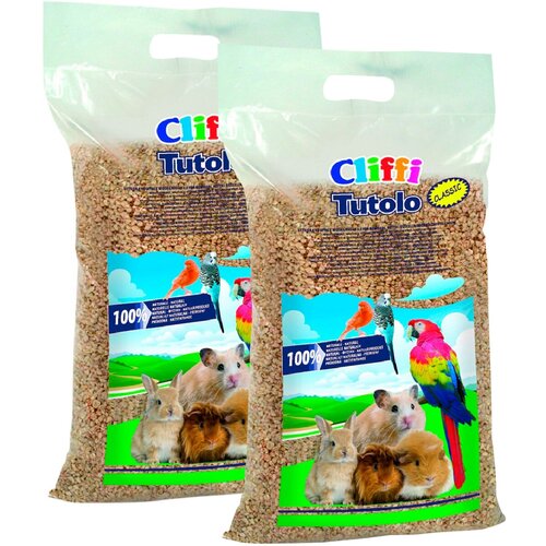 CLIFFI TUTOLO NATURALE кукурузный наполнитель для грызунов (3,7 + 3,7 кг)