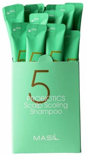 Шампунь для глубокого очищения кожи головы Masil 5 Probiotics Scalp Scaling Shampoo 8 мл х 20 шт