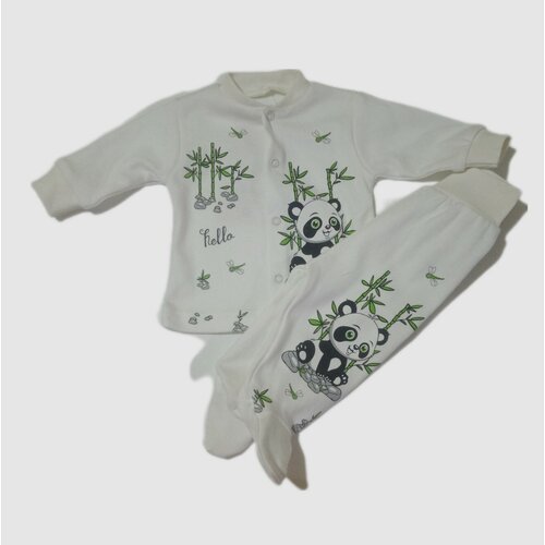 Комплект одежды для новорожденных (К0114) Белый. Р-р 56 СН