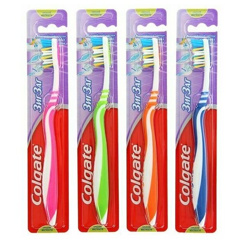 Зубная щётка Colgate «ЗигЗаг», средней жесткости