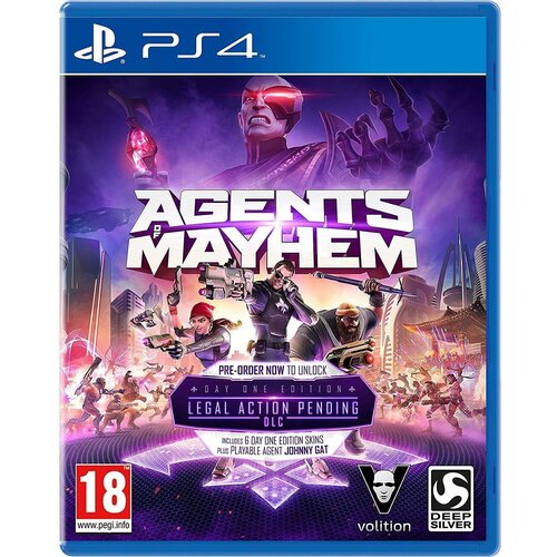 agents of mayhem издание первого дня PS4 игра Deep Silver Agents of Mayhem