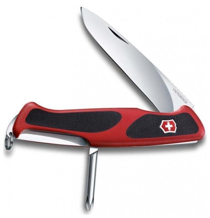 Нож перочинный Victorinox RangerGrip 53 (0.9623.C) 130мм 5функций красный/черный карт.коробка - фото №13