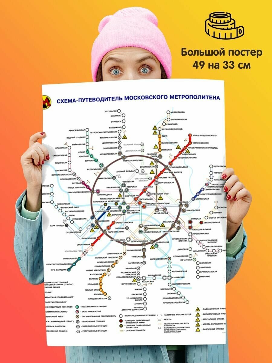 Постер плакат Metro 2033 Метро 2033