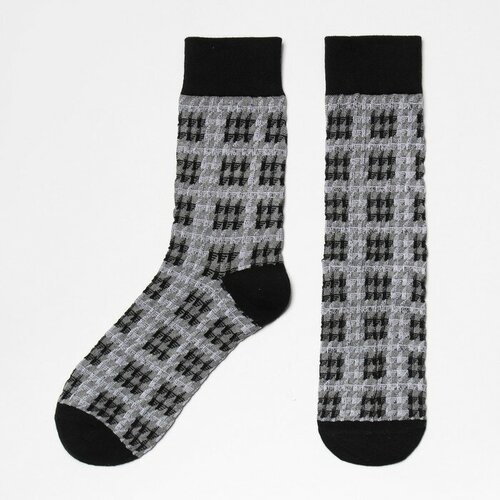 Носки Minaku, размер 36/41, серый, черный носки minaku размер 36 41 красный черный серый