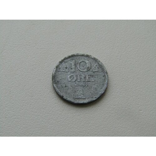 Монета. Норвегия. 10 эре 1942