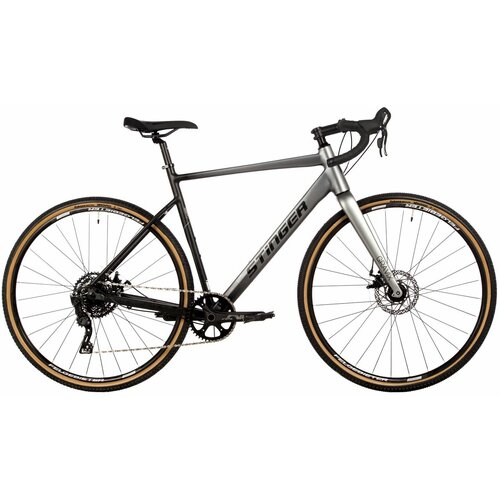 Велосипед Stinger Gravix Std 28 2023 Велосипед STINGER 700C GRAVIX STD серый алюминий размер 53 5410000₽