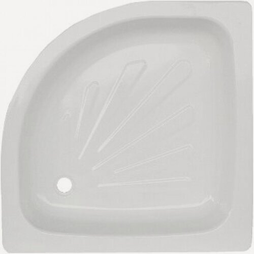 Изображение товара Стальной эмалированный поддон Donatony без сифона, душевой поддон, полукруглая низкая форма, белый цвет