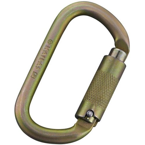 Карабин альпинистский Kailas Oval Triple Auto-lock, light gold карабин стальной oval steel lock camp safety