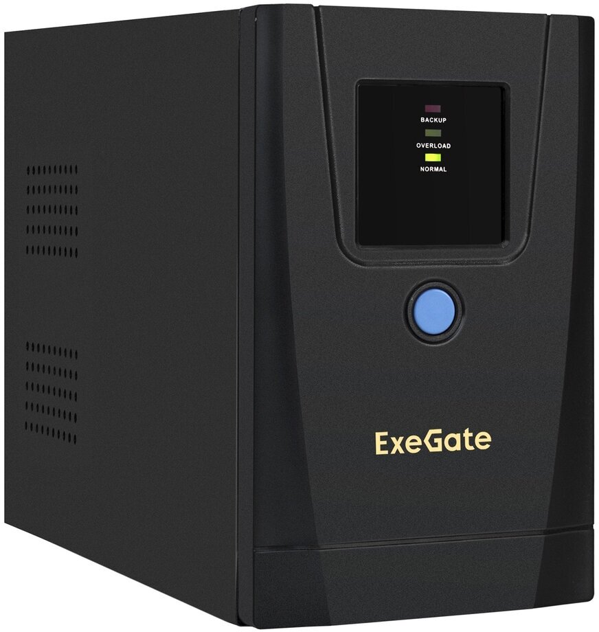 Блок бесперебойного питания ExeGate Power Back BNB-650. LED. AVR.1SH.2C13 650VA/360W, LED, AVR, 1хSchuko+2хC13 black