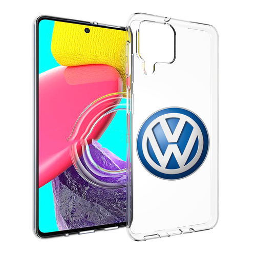 Чехол MyPads volkswagen мужской для Samsung Galaxy M53 (SM-M536) задняя-панель-накладка-бампер