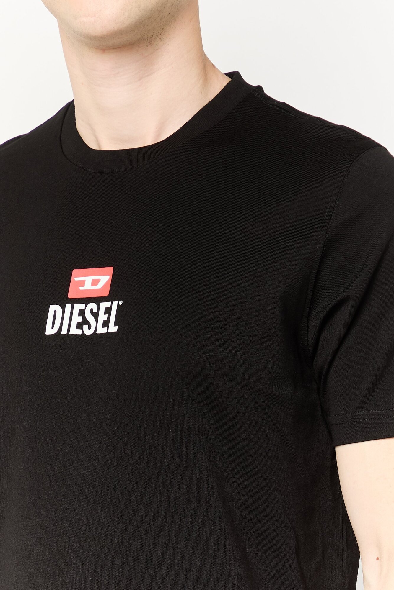 Футболка DIESEL, размер L, чёрный — фото 1
