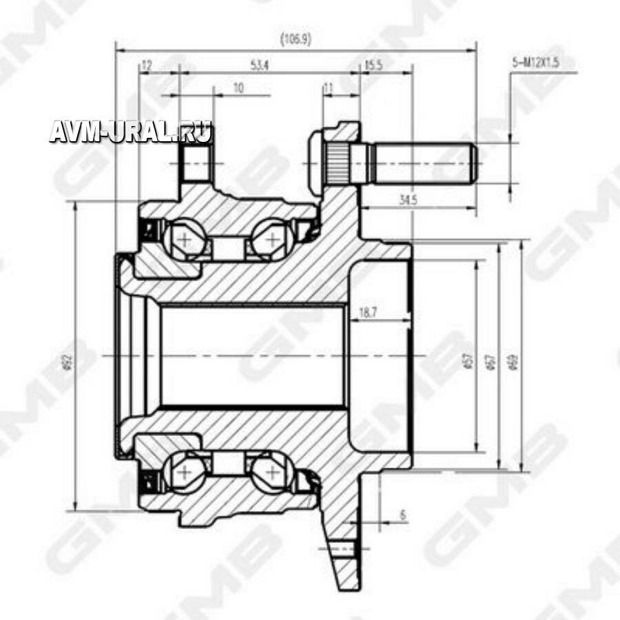 GMB GH34870 Hyundai i40 1.6GDi/1.7CRDi/2.0GDi 08-