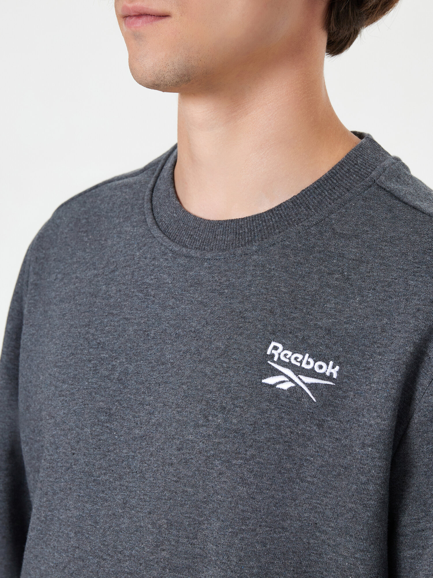 Свитшот Reebok Small Log, размер S INT, , серый — фото 1