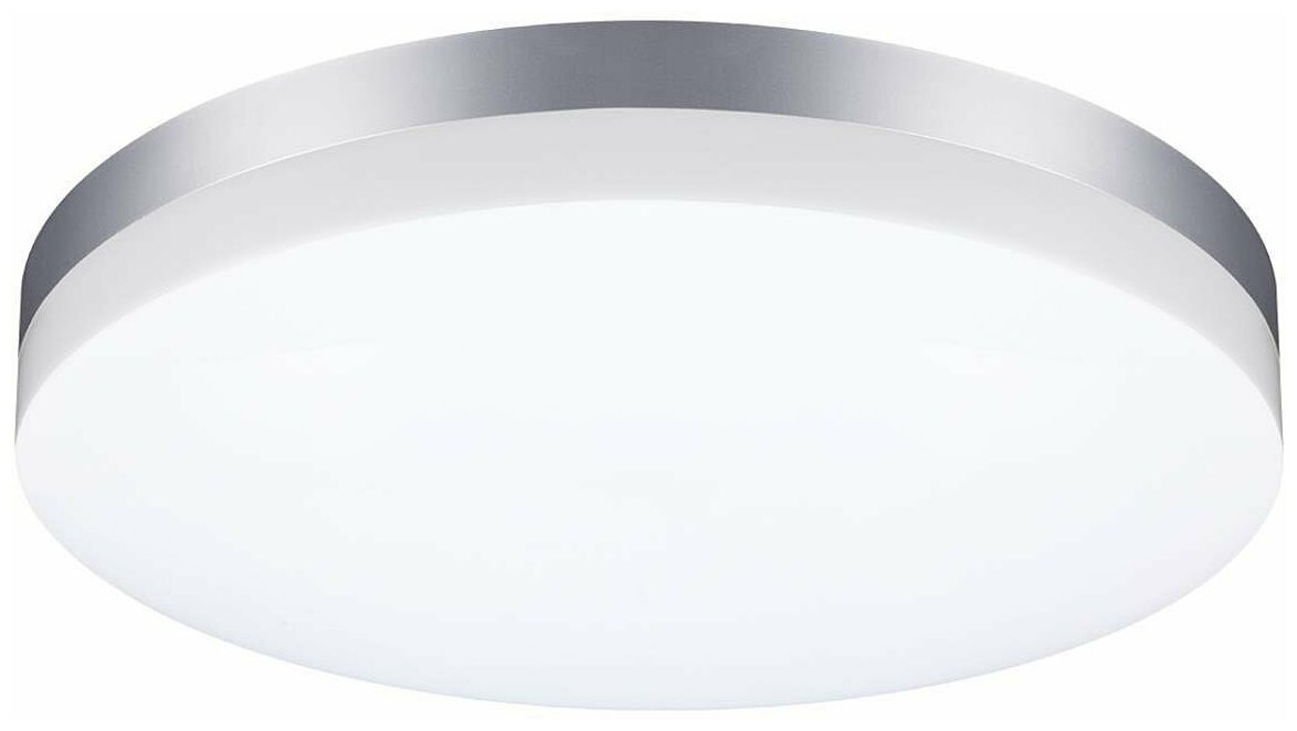 Светильник потолочный Novotech Opal 358891, LED, 40Вт, кол-во ламп:1шт, Серебро
