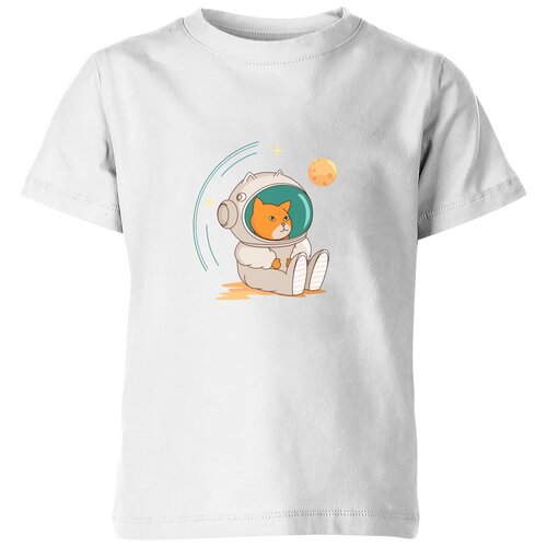 Футболка Us Basic, размер 6, белый детская футболка котик космонавт 116 белый