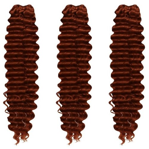 Голливуд Афролоконы 60 см 270 гр цвет каштановый HKB13 Катрин 1302₽