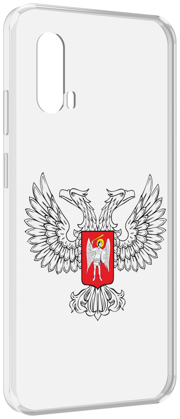 Чехол MyPads герб-ДНР-донецкая-народная-республика для Blackview BV7100 задняя-панель-накладка-бампер