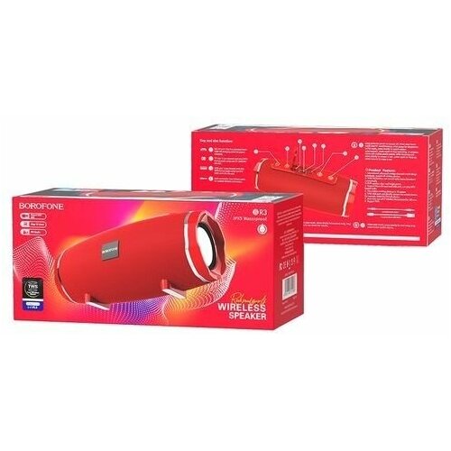 Портативная колонка BT ver 50 BOROFONE BR3 1200mAh 188х80х835 мм красный 40 167000₽