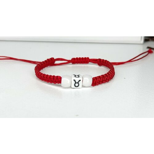 фото Браслет-нить, красный, коричневый нет бренда