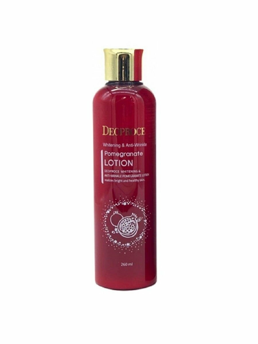 Лосьон для лица антивозрастной Deoproce Whitening And Anti-Wrinkle Pomegranate Lotion 260мл - фото №8