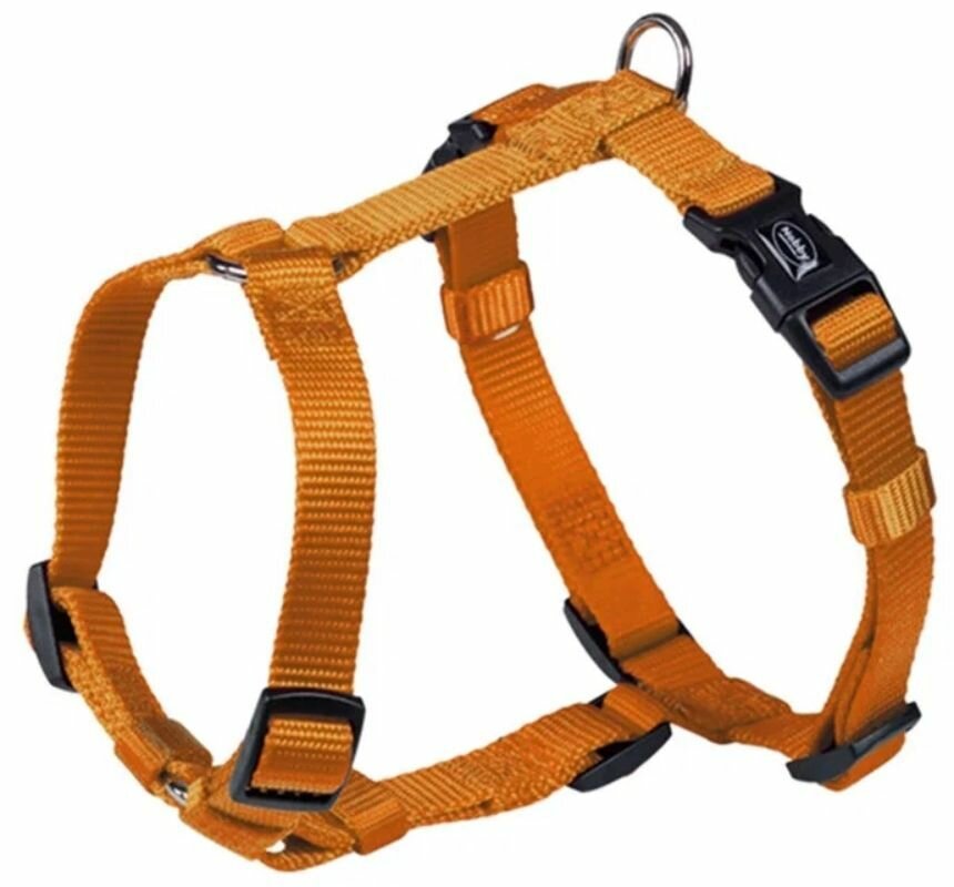 Nobby Шлейка для собак Classic, грудь 70-90 см, ширина 25 мм, нейлон, оранжевая